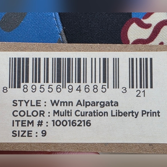 Toms Liberty Fabric Alpargata Liberty Fabric & Print Slip-On Size 9 LE - Picture 6 of 16